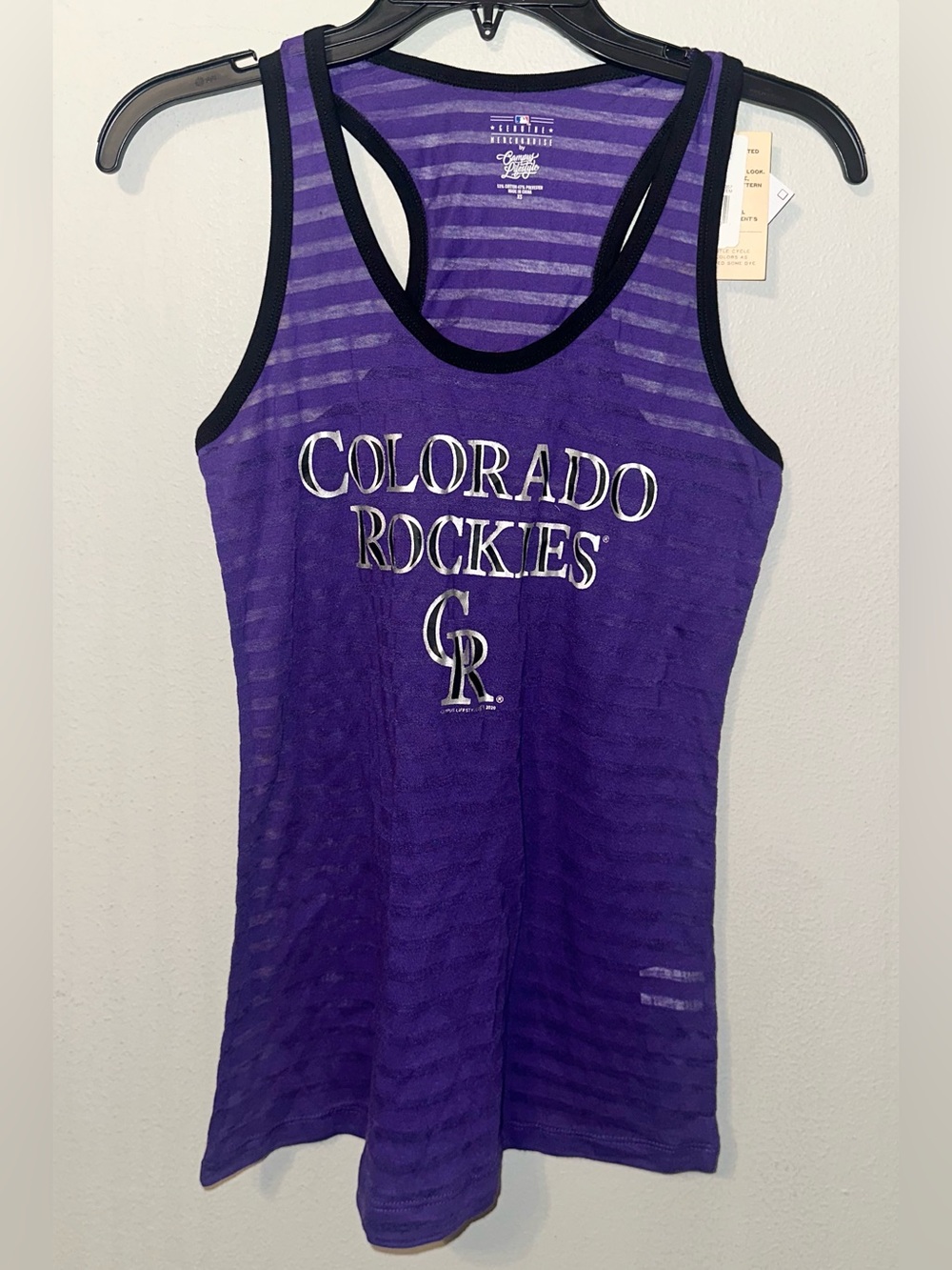 MLB Colorado Rockies Purlpe Tank Top NWT